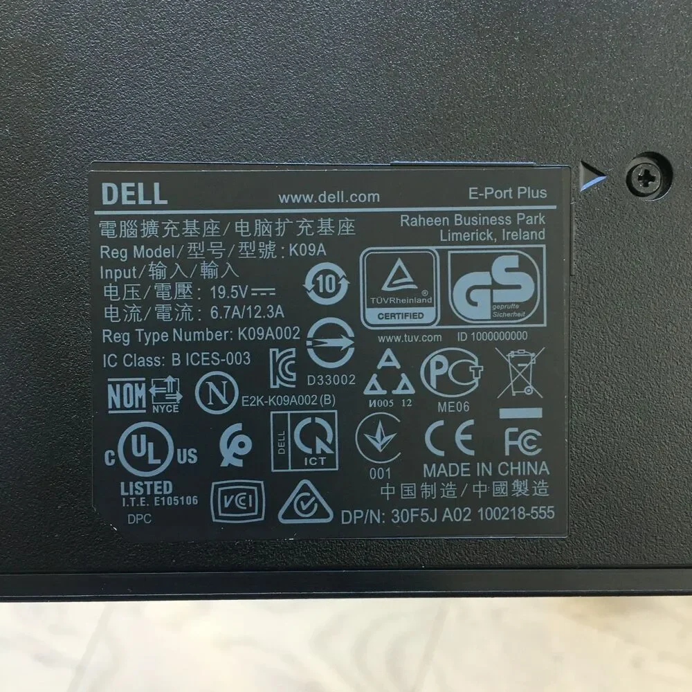 Dell Docking Station USB3.0 PR02X E-Port Plus II Replicator E5570 6430 6440 7240